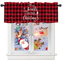 Valances for Windows Kitchen Living Room Small Window Valance Christmas Snowflakes All Hearts Come Home For  Christmas 1 Panel 2