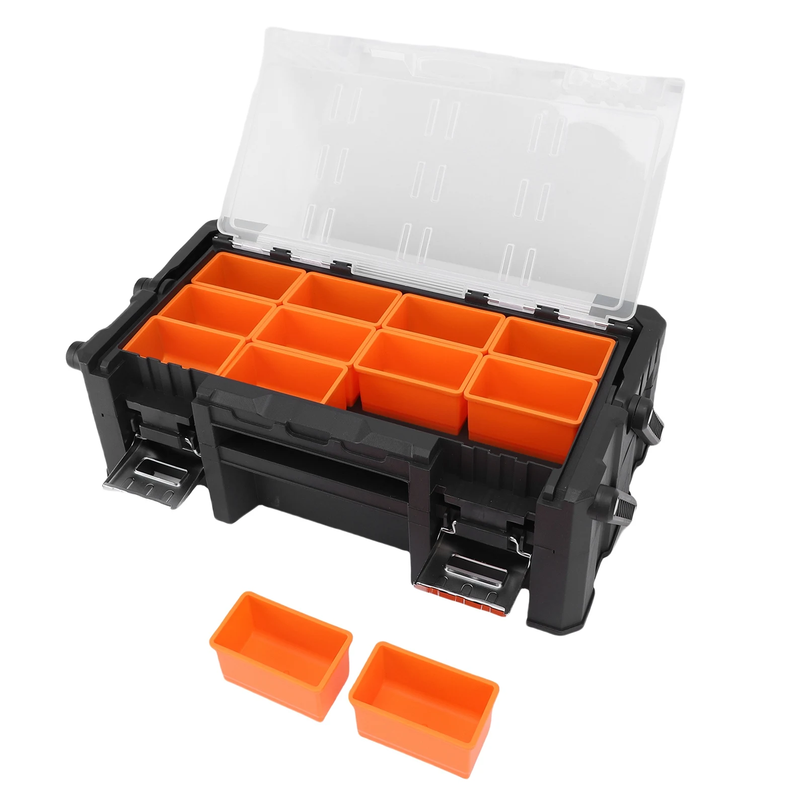 Small Parts 2 Layer 18 Compartments Multi Functional Electronic Tool Box for Sc