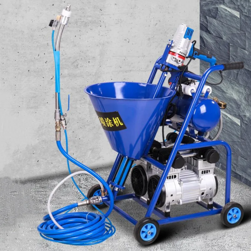 High Pressure Spraying Machine Putty Powder True Stone Paint Waterproof Coating Paint Spray Machine Cement dmx control 1500w up spraying colorful fog machine professional stage smoke machine with remote control