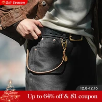 Maden Men Baggy Denim Jeans American Retro Pure Black Mid-waist Jeans Water Washed Straight Pocket Classic Style Tannin Pants 1