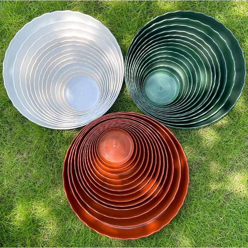 Description Picture 6 of item5Pcs Plant Pot Trays Flower Pot Base Thickened Round Flowerpot Drain Trays Home Garden Pots & Planters Supplies Inner Dia 9-22CM