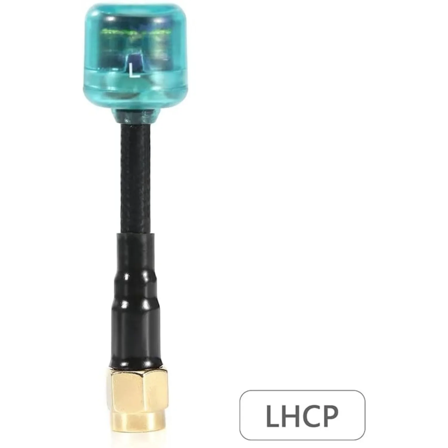 2개 60mm 5.8GHz LHCP RP SMA 안테나 세트 2.82dBi FPV HD 레이싱 드론용 FlyFishRC Osprey Blue와 호환 가능