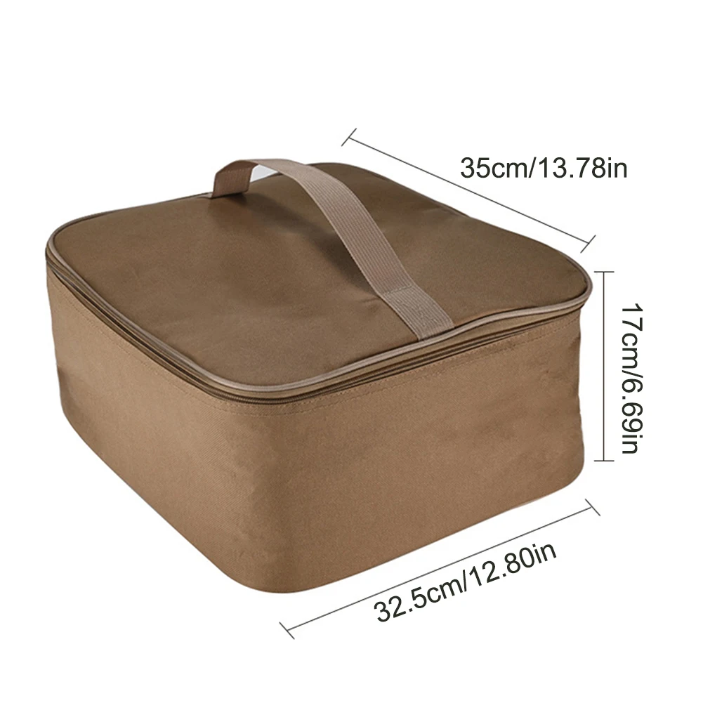 Gas Tank Canister Storage Bag Oxford Cloth Cookware Utensils Organizer Versatile Wear Resistant for Outdoor Camping Picnic
