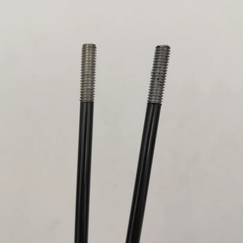 Diameter 4.0 mm 8 G 304 Stainless Steel Material Motorcycle Spokes J-bend Cylinder Black Color Motocross Spoke With Black Nipple