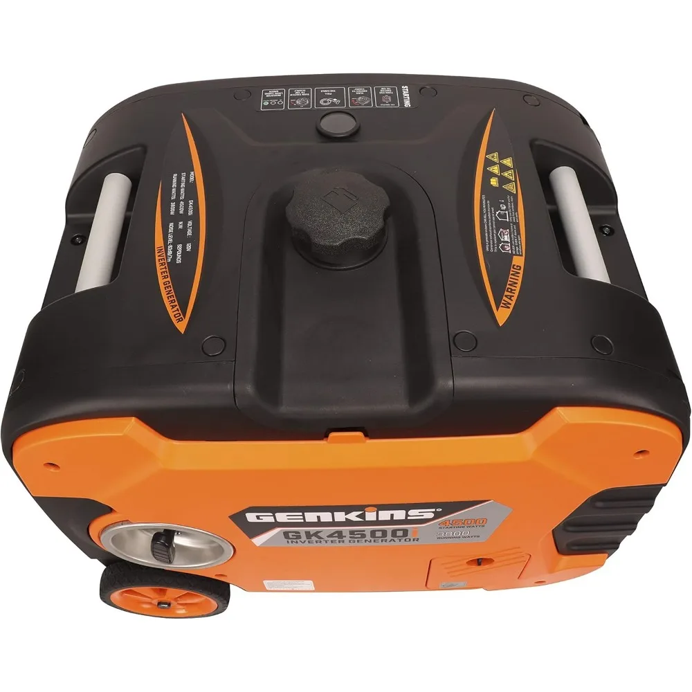 4500 Watt Portable Inverter Generator Gas Powered Ultra Quiet RV Ready Camper Friendly