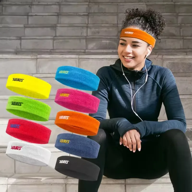 Sweat Headband Cotton For Men Women Yoga Volleyball Tennis
