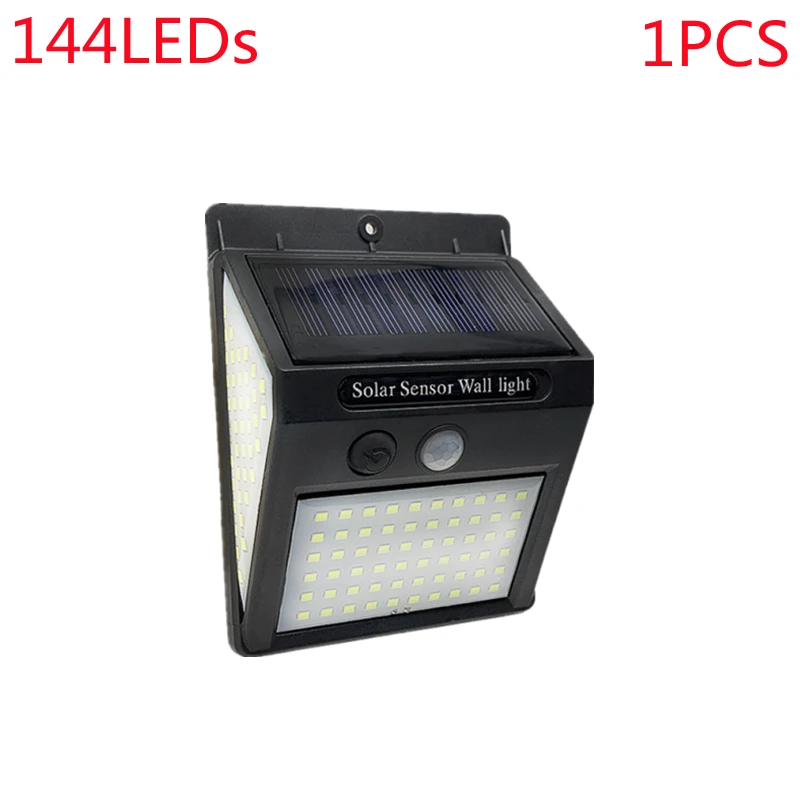 100/144 LED Solar Lamp Outdoor Waterproof Solar Powered Spotlights PIR Motion Sensor Street Light for Garden Decoration 3 Modes solar lantern lights Solar Lamps