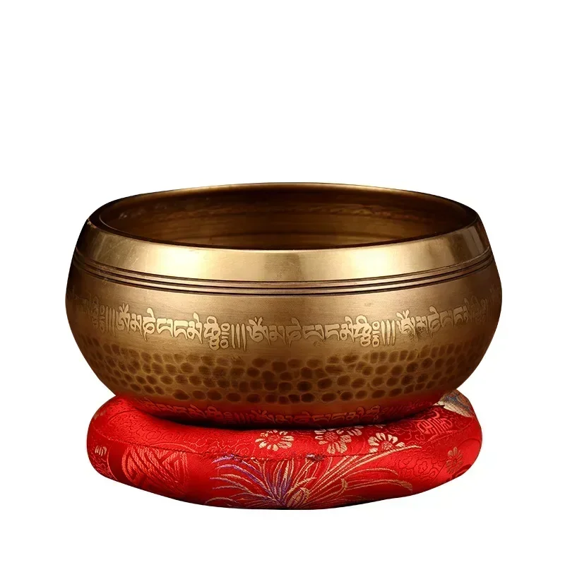 NepalHandmadeSingingBowlssetBuddhaMantraDesignTibetanBowlwith