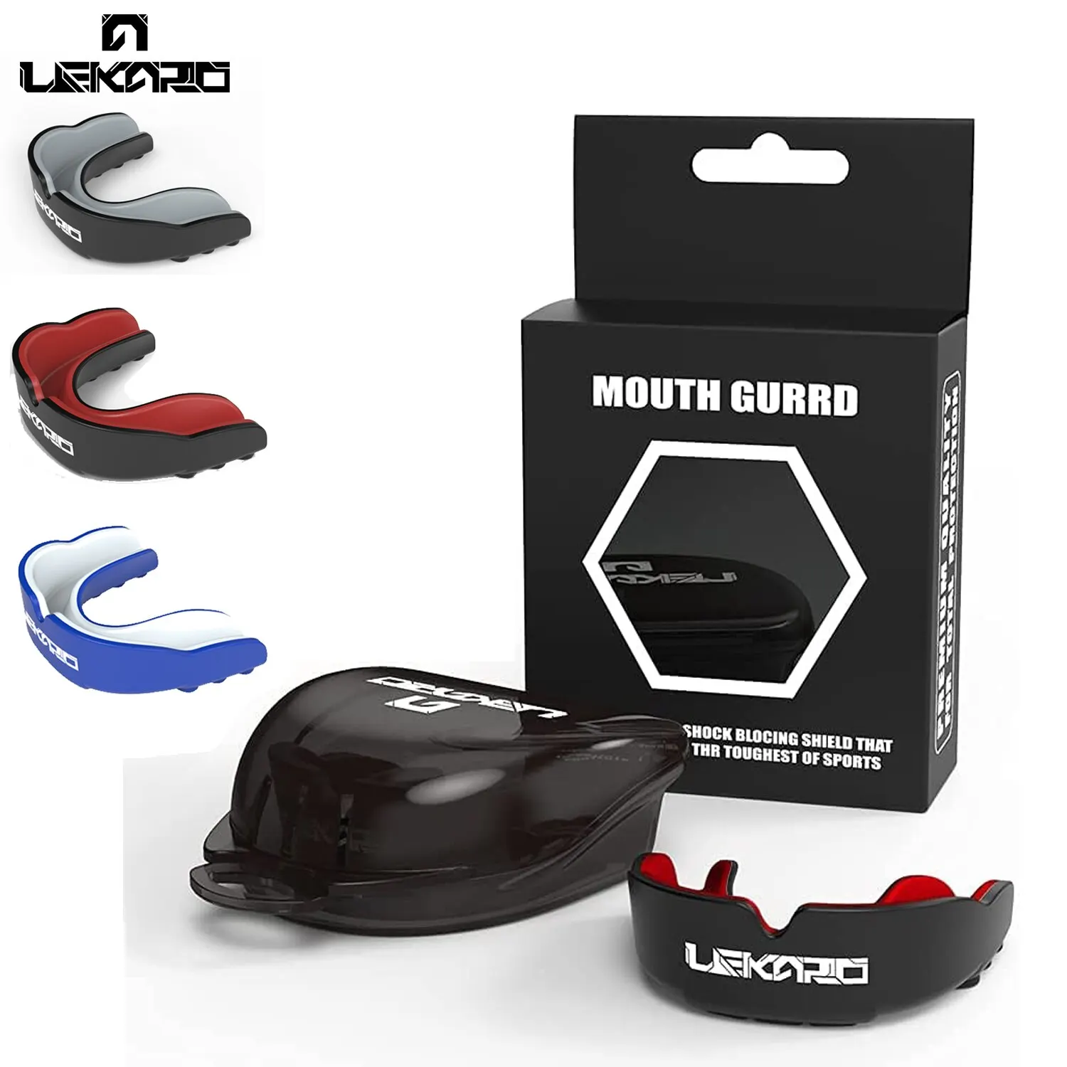 Sports Mouth Guard Adult Muay Thai Boxing Teeth Protection Mma Fighting Children Rugby Fight Training Braces