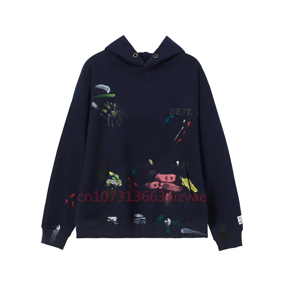 DEPT Fashion Hoodies for Men and Women Letter Print Hoodie Autumn Winter Long-sleeved Pullover Couple Casual Sweatshirts