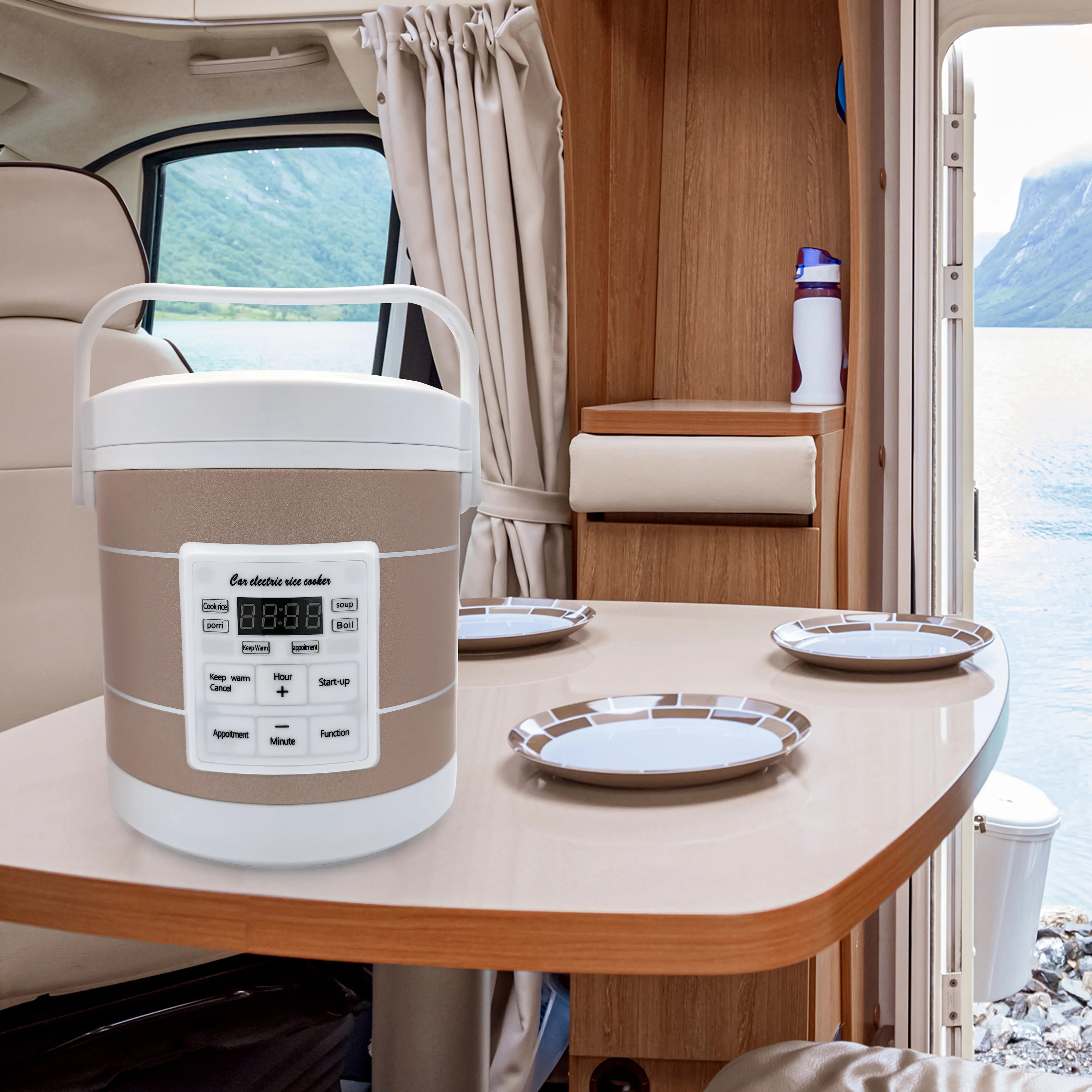 Rice Cooker Used in 12v 24v Car Multicooker Enough For Two to Three Persons,rice cooker,electric cooker