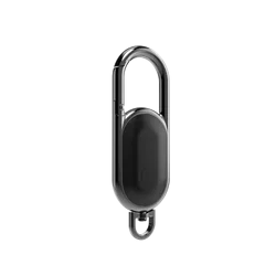 Mini Smart Finder Keychain Alarm with GPS for Apple Find My - Ideal for Keys, Pets, Children, Wallets, and Cars (Black)