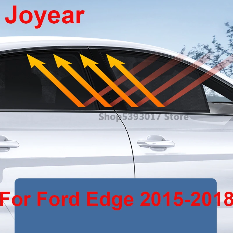 

For Ford Edge 2015-2018 Car Magnetic Side Window SunShades Shield Mesh Shade Blind Car Window Curtian Protection Accessories