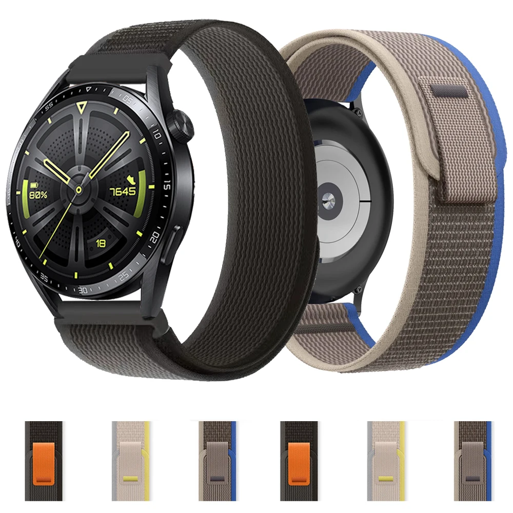 20 22Mm Nylon Trail Loop Band Per Huawei Watch Gt 3/2 Pro 46Mm 42Mm Cinturino Da Polso Per Honor Gs Pro/Magicwatch 2 Cinturino