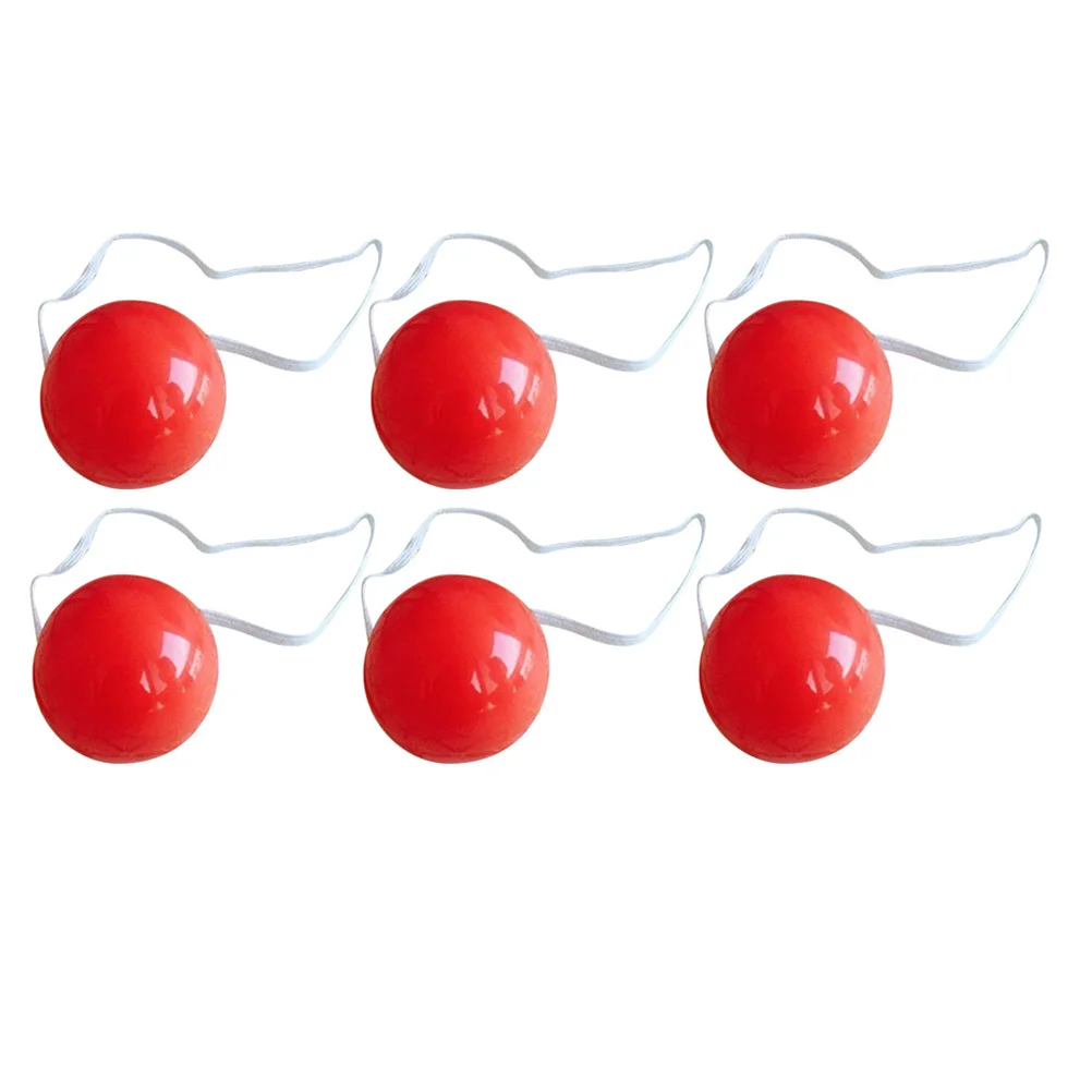 

12pcs Glowing Red Nose Clown Nose Cosplay Dress-Up Stage Props For Christmas Halloween Theme Party Costume Balls Decor