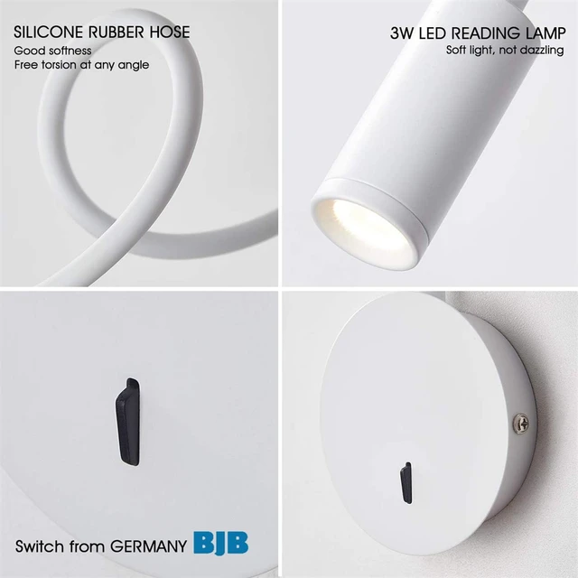 책 읽기와 실내 장식을 위한 현대적이고 기능적인 LED 램프