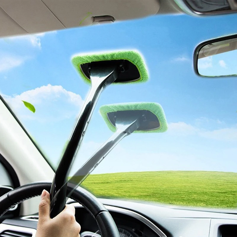 

Автомобильное Зеркало, инструмент для очистки лобового стекла, Внутренний интерьер автомобиля, стеклоочиститель с длинной ручкой, автомобильные аксессуары