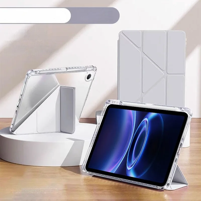 Premium Folding Stand Magnetic Leather Case with Pen Slot