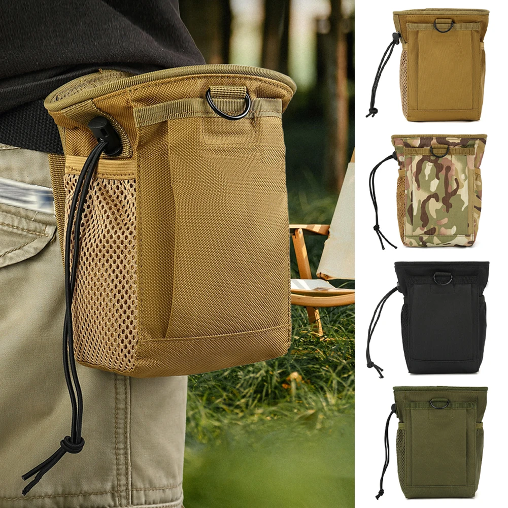 1Pc Outdoor 3-5L Tactical Molle 800D Nylon Dump Drop Pouch Recycle Travel Waist Pack Ammo Bags Airsoft Accessories Bag Pouches