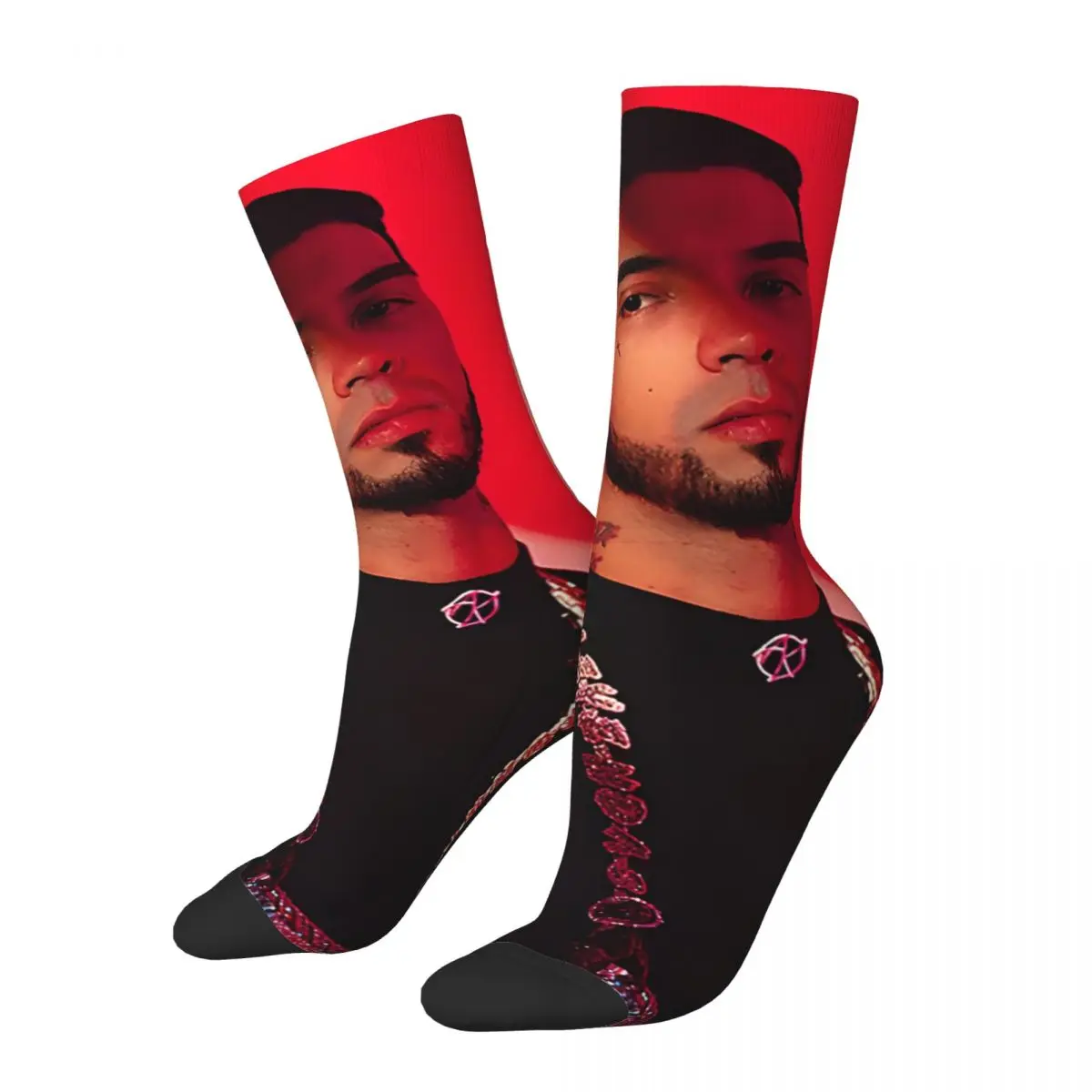 

Hip Hop Retro Susan Santi Konser Journal Crazy Men's compression Socks Unisex A-Anuel AA Street Style Seamless FunnyBoys Gift