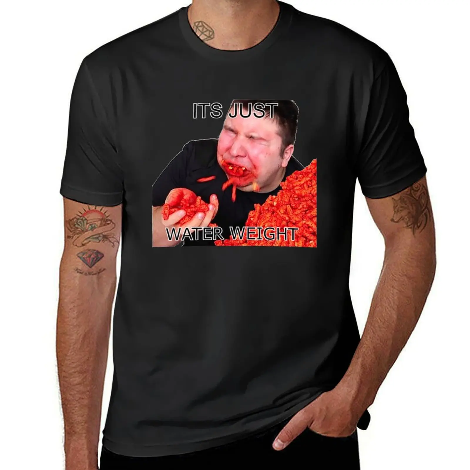 

Its Just Water Weight T-Shirt plain oversizeds mens clothing