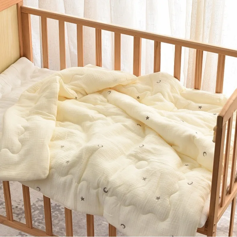 Newborn Baby Quilt Cover Cotton Soft Skin-friendly Breathable Baby Sleep Cartoon Printing Quilt Protector Kindergarten Bedding