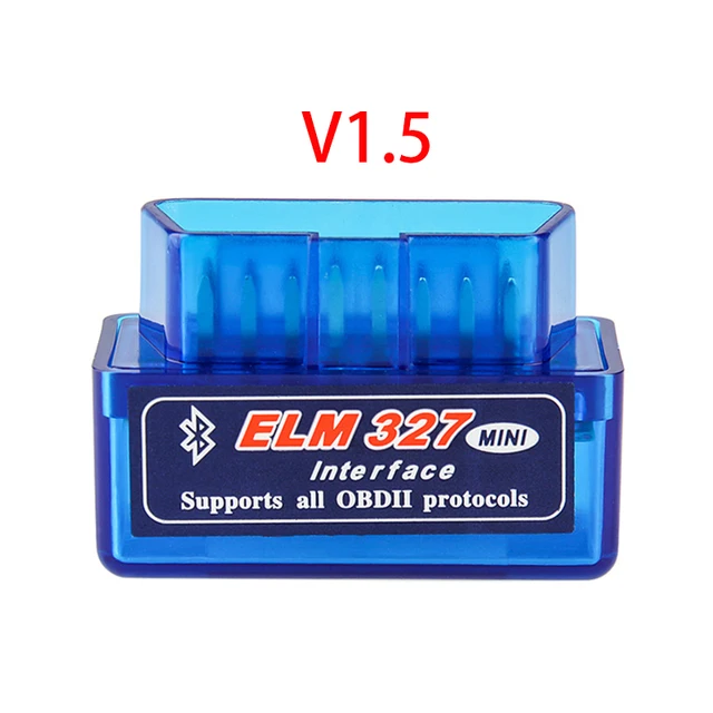 Mini Elm327 Obd2 Scanner Bluetooth V1.5 V2.1 Auto OBD2 Scanner Code Reader Tool Car Diagnostic Tool For Android Car Repair Tools Blue V1.5