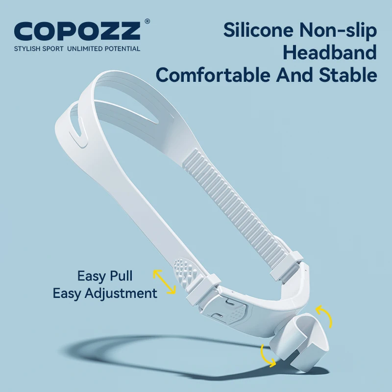 COPOZZ Front Head Swimming Training Snorkel Silicone Mouthpiece For Female Male Youth