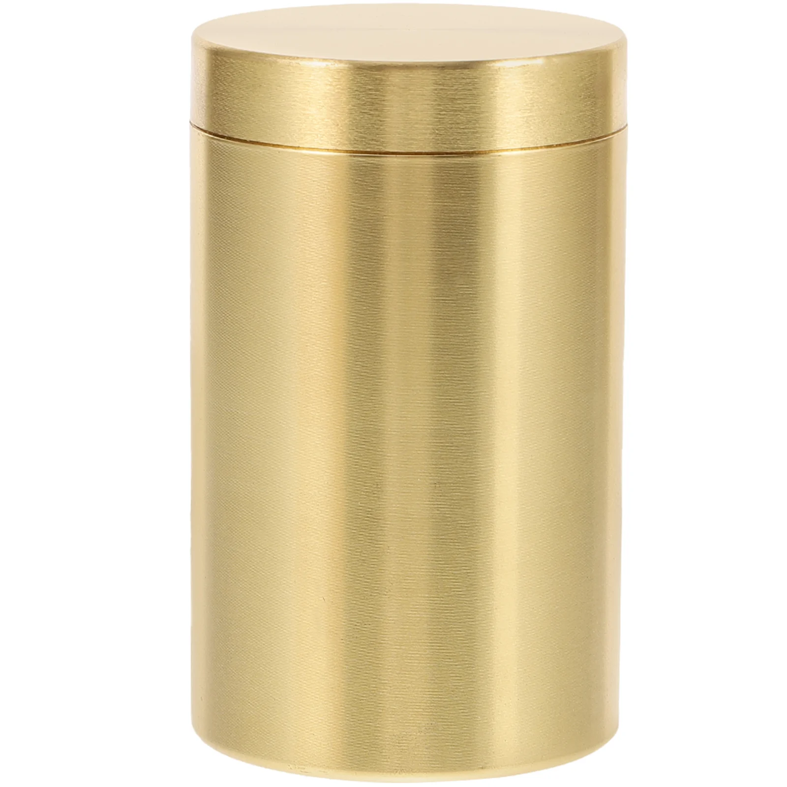 

Brass Tea Food Storage Container Sealed Jar Coffee Bean Waterproof Canister Dust-proof Containers