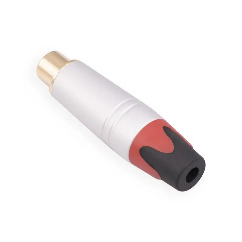 

Computer Adapter Alloy Shell Durable Gold-plated Good Contact Computer Accessories Female Welding Plug Silvery White Adapter