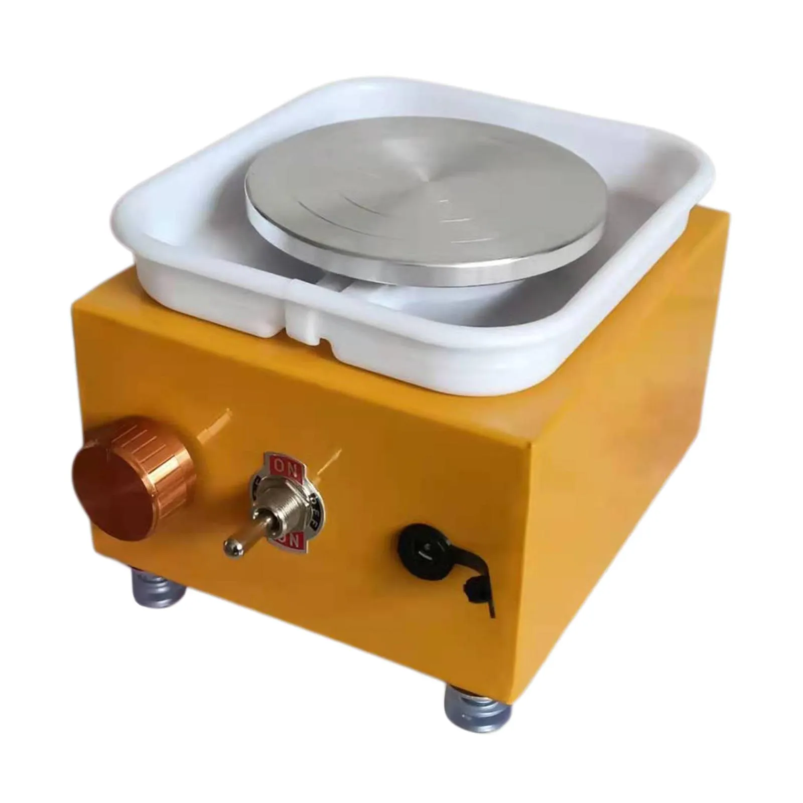 Pottery wheel electric pottery wheel ceramic trimming wheel turntable tray DIY tool machine for children school teaching beginner EU plug ceramic tools