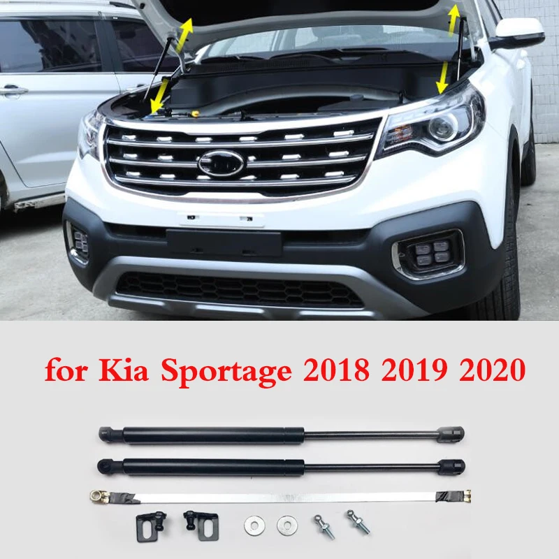 

2Pcs Car Gas Shock Hood Strut Damper Lift Front Engine Hood Support Rod Lift for Kia Sportage 2018 2019 2020