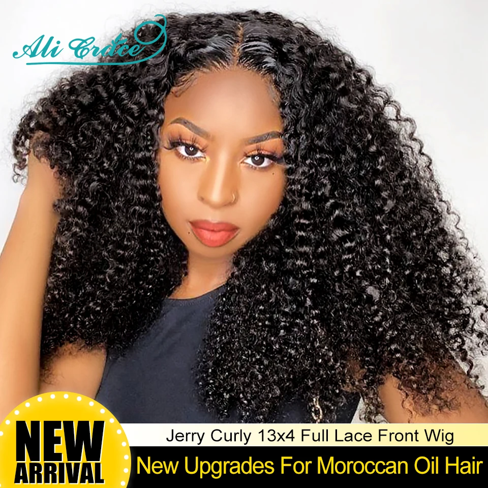AliGraceHairNewUpgradeMLGSeriesJerryCurly13x4FullLaceFront
