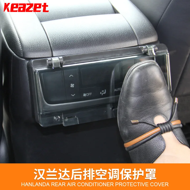 

For Toyota Highlande 2004-2009 2015-2016-2019 2021 Rear air conditioning panel anti kick cover defrost switch anti touch cover