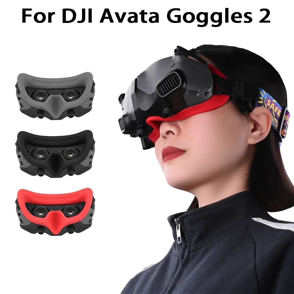 Eye Pad For DJI AVATA Goggles 2 Silicone Protective Cover Case Face Plate Replacement Face Plate Drone Glasses Accessories