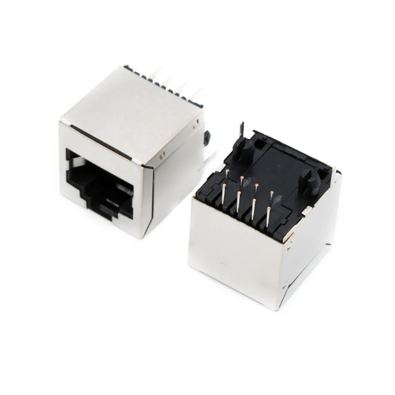 

10Pcs/Lot Vertical Mounting 8Pin RJ45 PCB Jack Female Connector