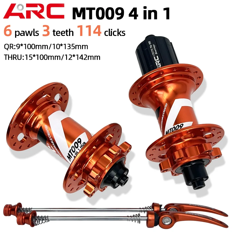 

ARC MTB Hub NBK 4 Sealed Bearing Hub Freehub 32 Holes Mountain Bike Hub 142mm 135mm Disc Brake Bicycle Hub 8 9 10 11 12 Speed