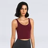 Lemon Women Passion U-Back Yoga Bras Buttery Soft Workout Gym Racerback Crop Tank Sports Sleeveless Shirt Female Athletic Tops 6