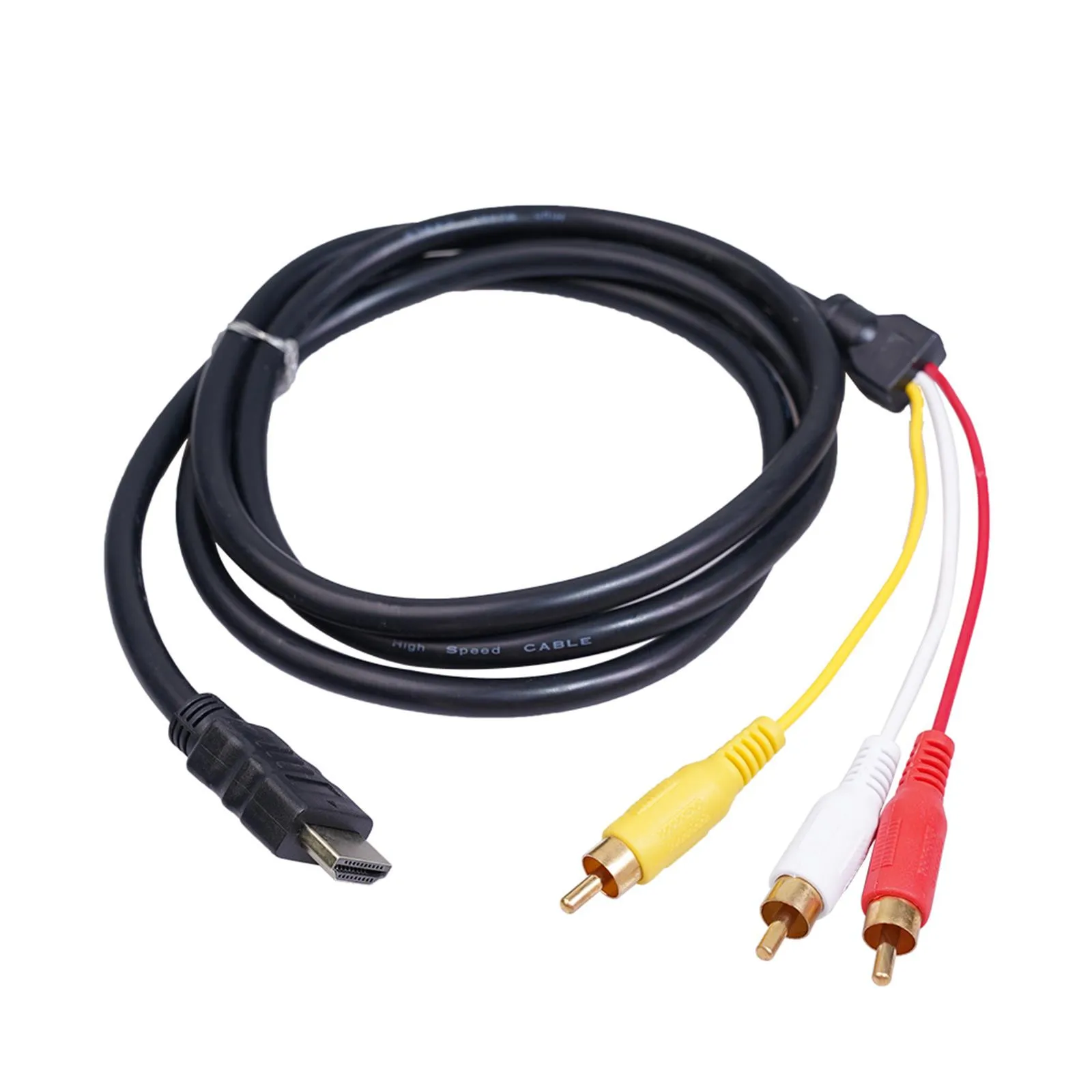 

HDMI-совместимый кабель преобразователя 3rca AV для телеприставки компьютера 1080P 720P HDMI-совместимый сплиттер цифровой кабель Шнур 1,5 м