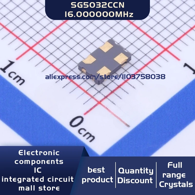 50 개/몫 X1G0044710006 SG5032CCN 16.000000M-HJGA3 16MHZ 5032 4P cmos 크리스탈 발진기 공진기 4-SMD 재고 있음