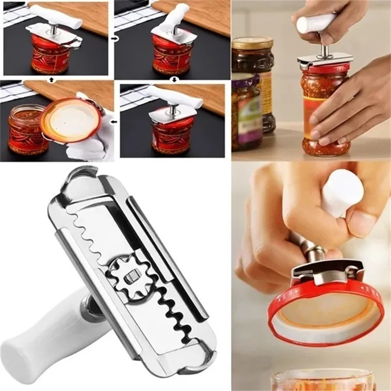 1PC Bottle Opener Rotary Cap Manual Screw Cap Artifact Twist Bottle Cap  Non-slip Bottle Cap Screw Cap Can Opener Can Opener