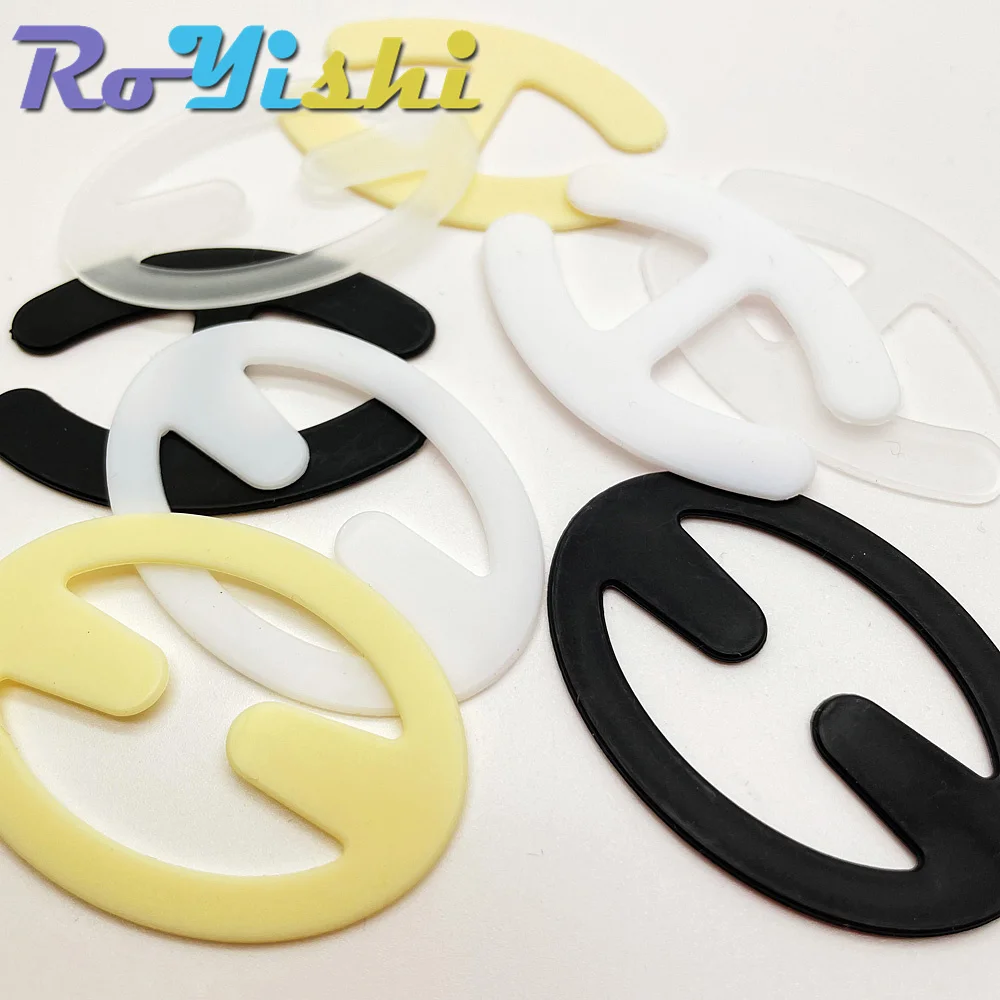 4 Teile/paket Unterwäsche Bh Schnalle Unsichtbare Schatten-Förmigen Zurück Dessous Zubehör Clips Riemen Halter – Detail 3