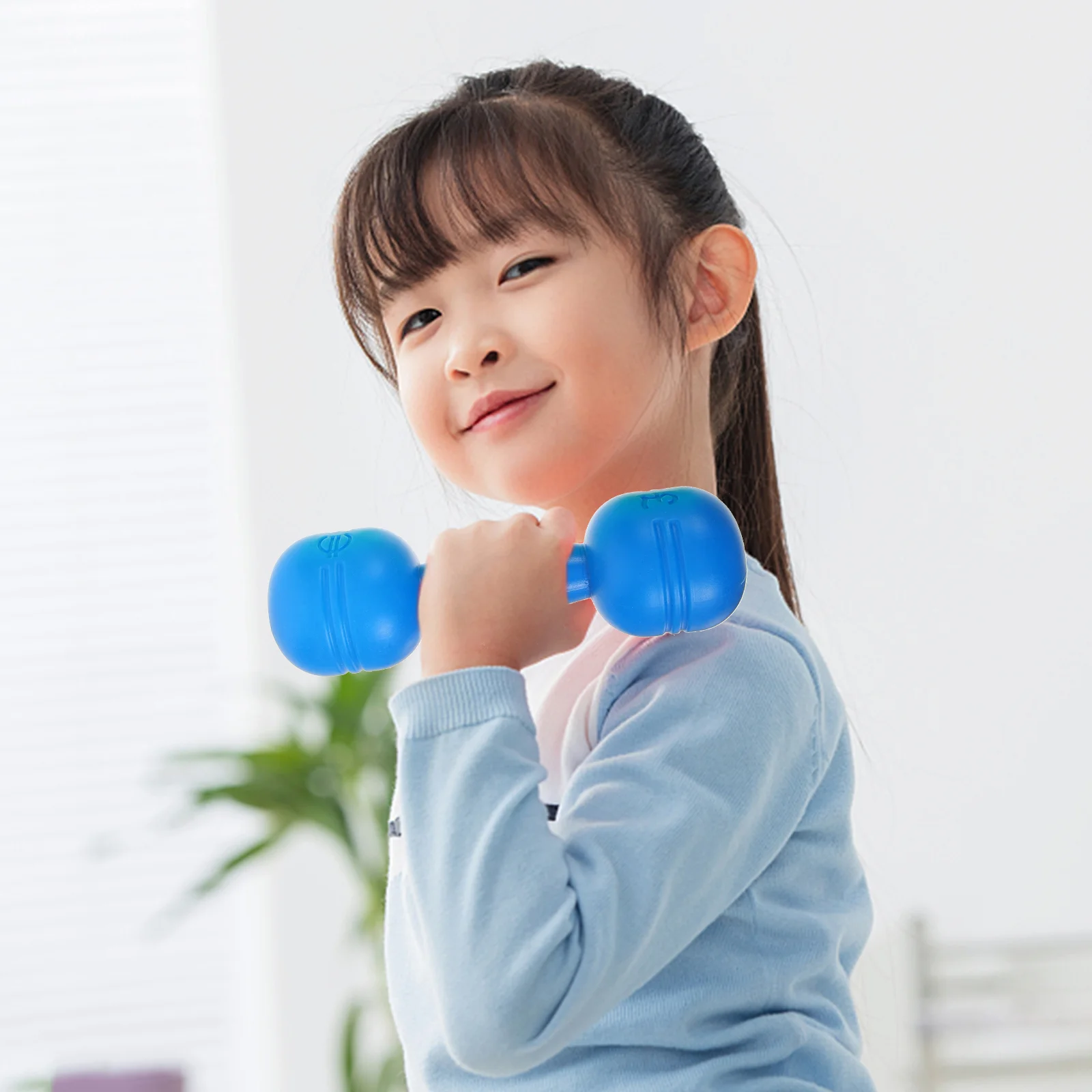 어린이 무게추 세트, 어린이 덤벨 장난감, 플라스틱 핸드 덤벨, 가정 체육관 운동 바벨, 어린이 운동 장비