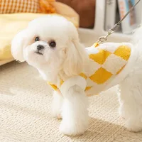 Dog Cute Cartoon Diamond Jacket Patch Bear Traction Fleece Coat Cat Teddy Winter Clothes Bichon Warm Clothes Pet Supplies 4