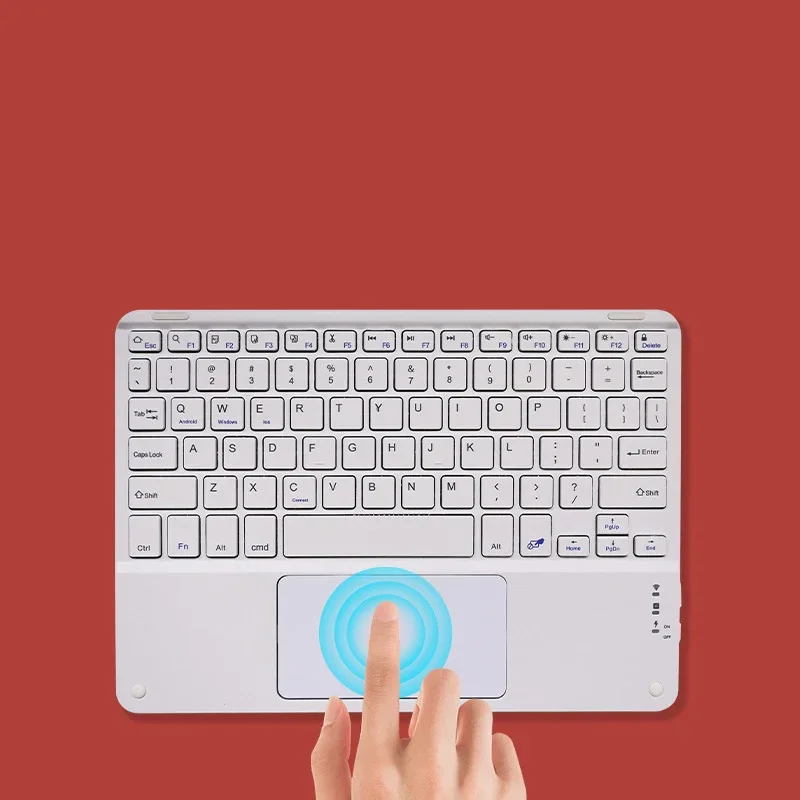 Wireless Keyboard with Touchpad for IPad Samsung Xiaomi Tablet Phone Laptop 10'' Keyboards Bluetooth Rechargeable wireless keyboard,wireless keyboard mouse,tablet keyboard,ipad keyboard