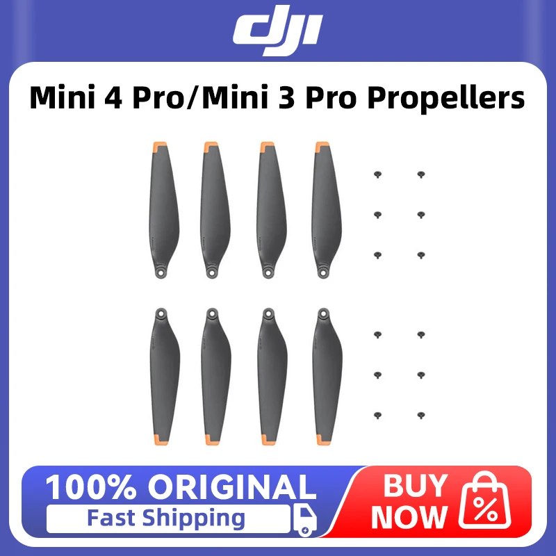 Hélices DJI Mini 4 Pro/Mini 3 Pro - 1 ou 2 Paires, Silencieuses