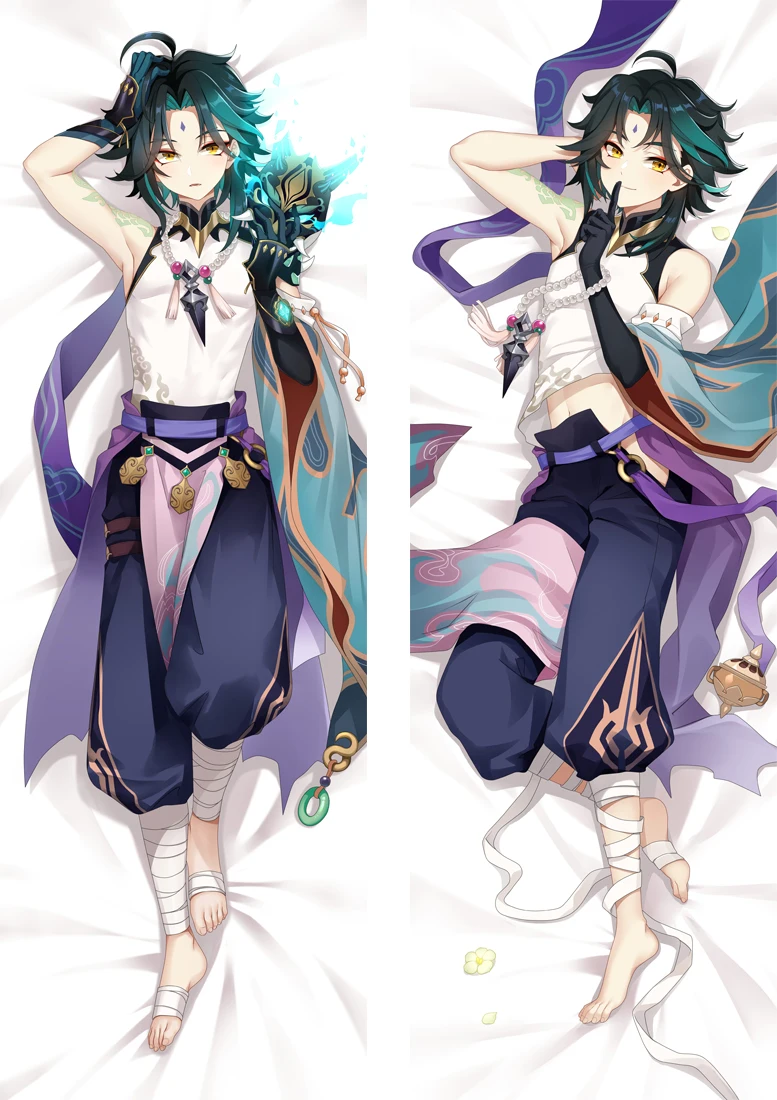 

180cm Genshin Impact XIAO Dakimakura Cover Cartoon Anime Hugging Body Pillowcase Bedding Pillow Cute Otaku Pillow Cover