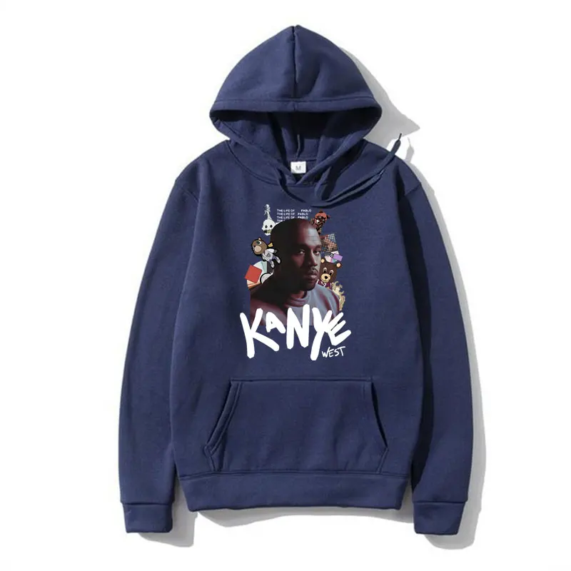 2024 Rapper Kanye West Hoodie Male Rock Hip-hop Aesthetic Harajuku Sweatshirts Fashion Casual Oversized Pullover Men Women Tops