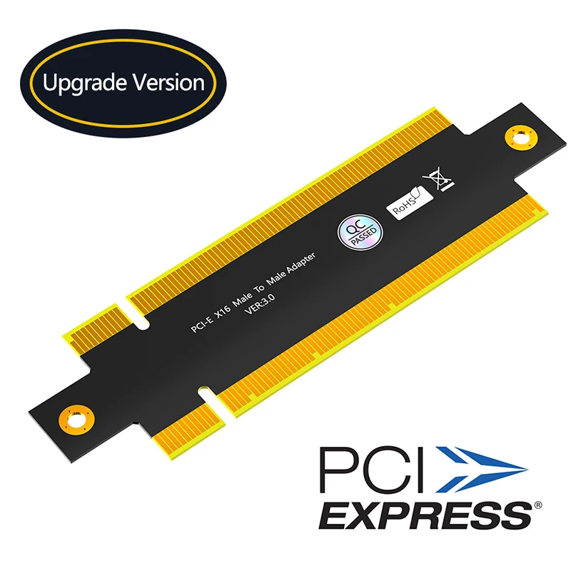 

PCI Express 3.0 16X Male to Male Adapter Connector Riser Converter PCI-E X16 to PCE-E X16 Extend PCB Board Point to Point Design