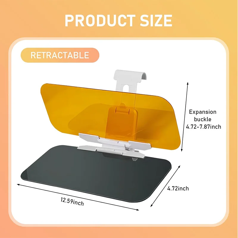 Car driving eye protection sun visor, anti-high beam, driver goggles, car night vision anti-glare artifact, day and night dual-u